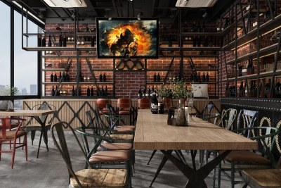 工业风酒吧3D模型下载